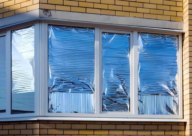 aluminum foil on windows to keep heat out