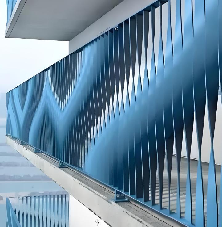 Vertical Curved Aluminum Louvers