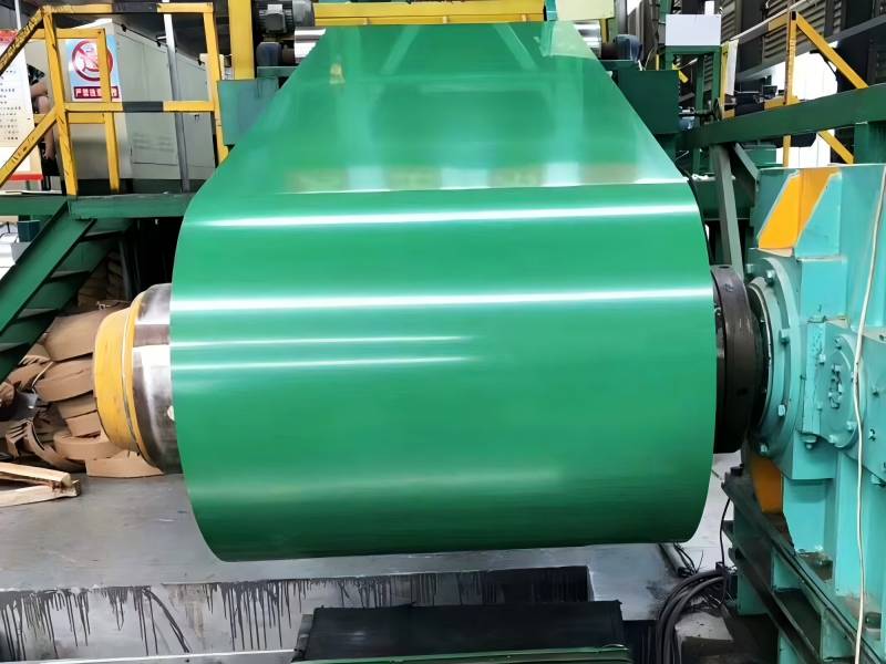 green color coated aluminum coil