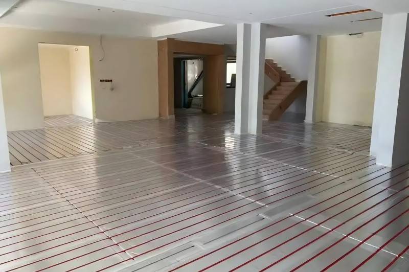 aluminum plates in radiant floor heating systems