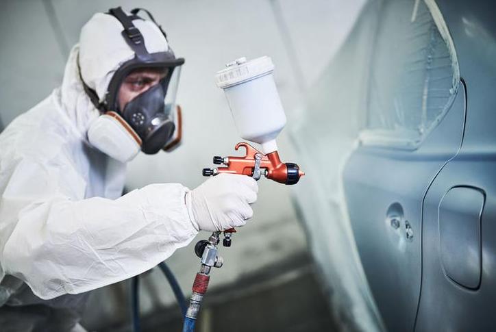 Spray gun painting