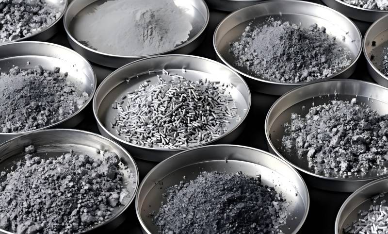 Aluminum powder of different particles