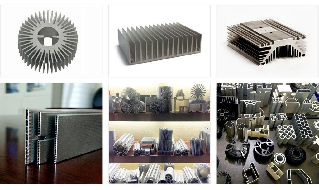 Different types of aluminium extrusion profiles