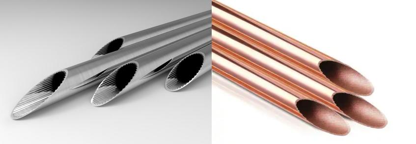 Aluminum vs Copper Inner-Grooved Tubes