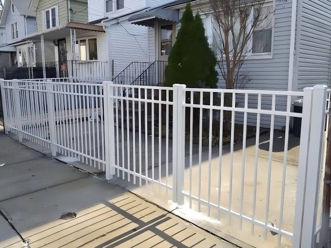 White Aluminum Fence